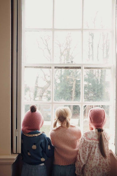 Cuddly Bow Hood, Blush