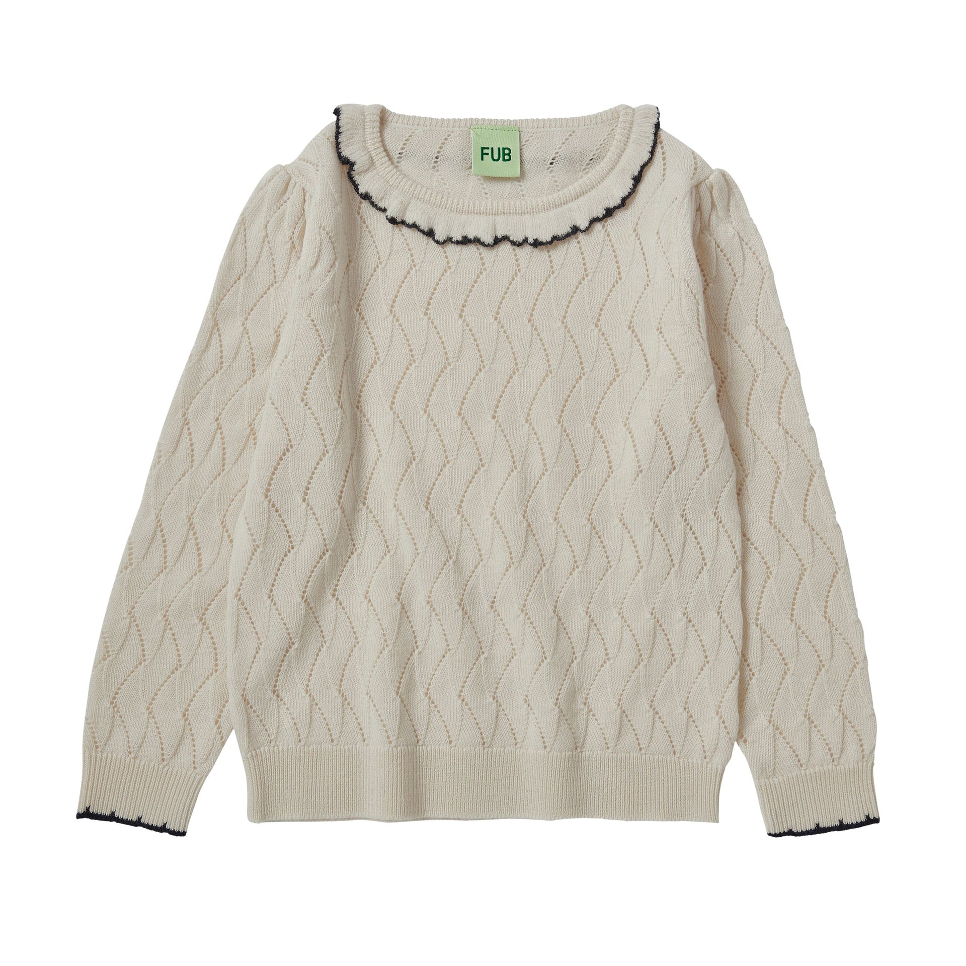 Pointelle Blouse Ecru