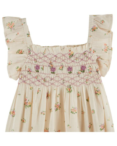 Embroidered Smocked Dress, Althea