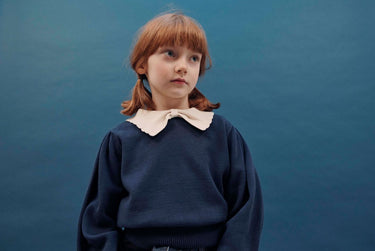 Collared Sweater, Navy