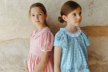 Tulip Set, Vintage Blue Plaid