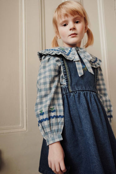 Collared Blouse, Celestine Gingham