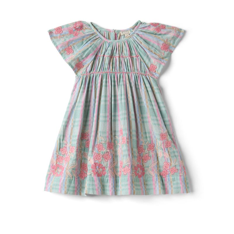 Mini Tulip Dress Minty Chex