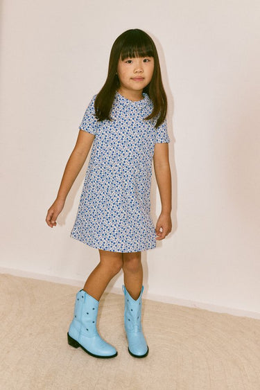 Twiggy Dress, Blue Ribbon Lisse Fields