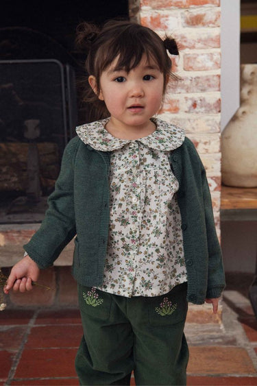 Liberty and Corduroy Baby Set, Pine Green