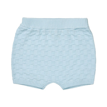 Baby Checked Shorts, Light Blue