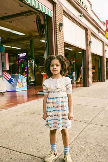 Nadia Dress, Marzipan Eyelet Ribbon