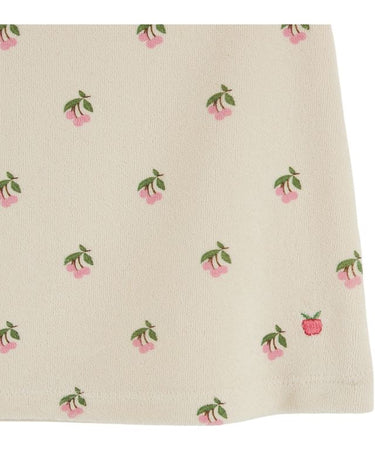 Terry Printed Dress, Pink Lemon