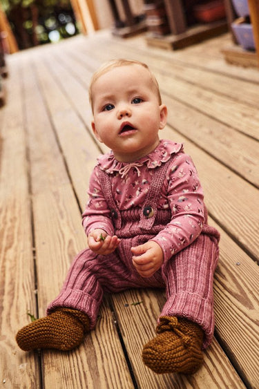 Baby Pattie Onesie, Antique Rose Circus