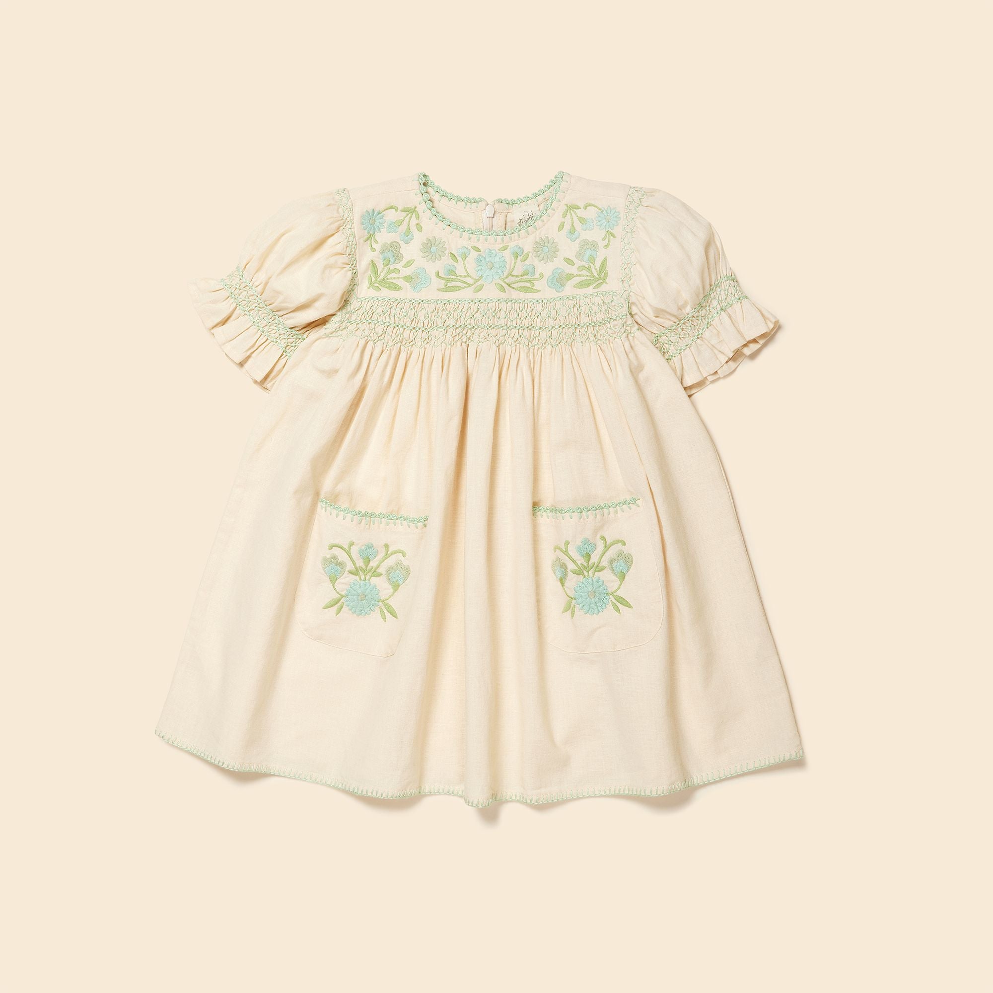Apolina Stevie Dress Pale Rose 7-9y