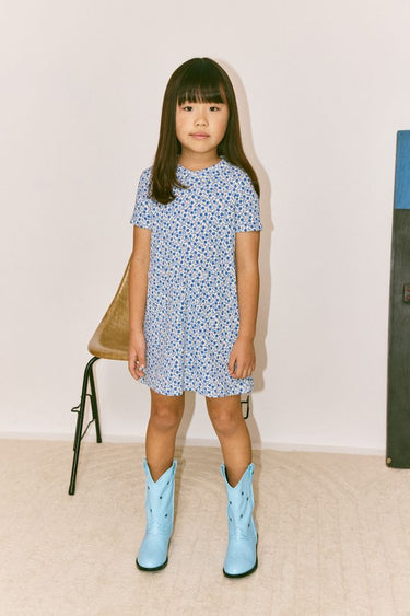 Twiggy Dress, Blue Ribbon Lisse Fields