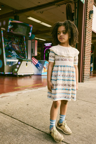 Nadia Dress, Marzipan Eyelet Ribbon