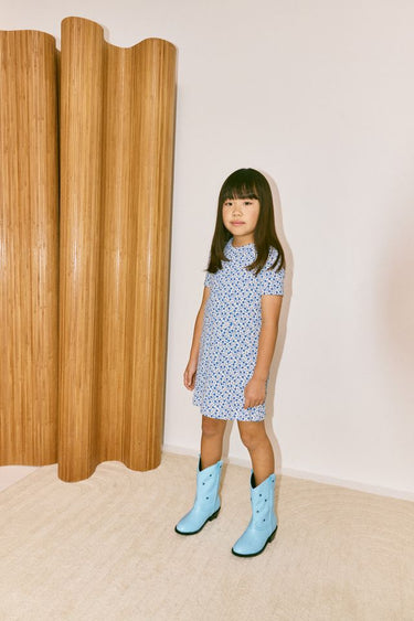 Twiggy Dress, Blue Ribbon Lisse Fields